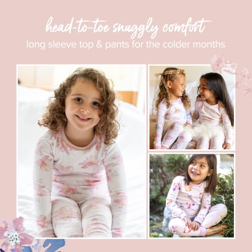 Burt's Bees Baby Girls Organic Cotton Pajamas, Toddler PJ Set, 2-PC
