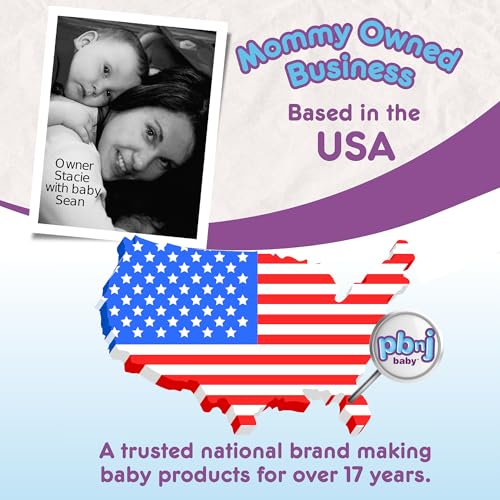 PBnJ Baby Stroller Hooks, 6.6" Extra Large Carabiner Clip, 2 Pack — Heavy Duty Stroller Clips for Hanging Bags, Patented Foam Handle Mommy Hook, Stroller Accessories for Shopping Purse Grocery Bag
