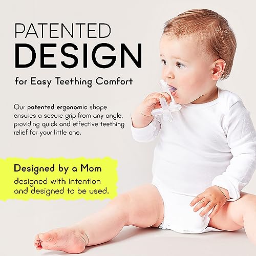 Silicone Baby Teething Toys - Baby teether for Infants, Toddlers, Newborns, CPSIA Certified, FDA Formulated Material
