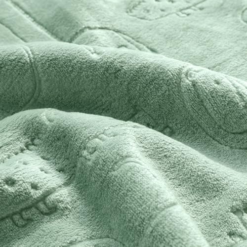 BORITAR Baby Blanket for Boys Girls Ultra Soft Fleece Warm and Lightweight Animal Blankets for Infant Toddler Newborn, 30x40 Inch, Sage Green