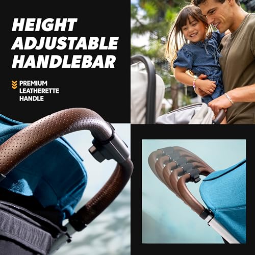 Baby Jogger City mini GT3 Travel System – Car Seat Stroller Combo with All-Terrain Stroller with Forever Air Rubber Tires and All-Wheel Suspension, and City GO 2 FR-Free Infant Car Seat