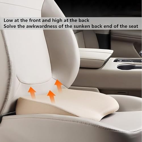 Sothuba Car Seat Cushion for Driving,Car Booster Seat Cushion for Short Drivers,Portable Driver Seat Cushion to Raise Height 3.5 in,Office Chair Back Support Pillow for Lower Back Pain Relief