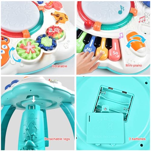 WEYARIXA Baby Toy- Engaging Baby Musical Toys for 6 12 18 Months Old- Safe, Sturdy, and Fun (11.8 x 11.8 x 12.2 inches)