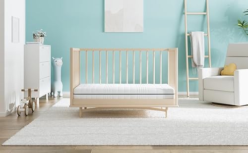 Dourxi Crib Mattress, Breathable Dual Sided Memory Foam Toddler Mattress