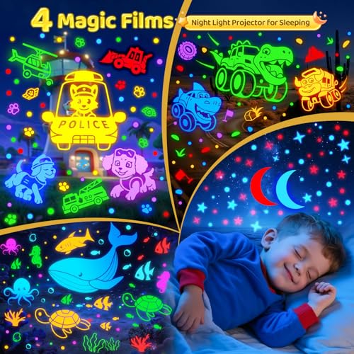 Baby Sound Machine Baby Night Light Projector with Star, 30 Soothing Sounds White Noise Machine for Sleep, 31 Color | 4 Films Sleep Trainer, Remote+Timer+3 Brightness Sensory Light for Autism Toys
