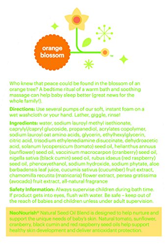 Babyganics Baby Shampoo + Body Wash Pump Bottle, Orange Blossom, 16oz, , Packaging May Vary