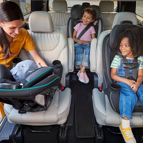 Safety 1st Grow and Go All-in-One Slim Convertible Car Seat, Rear Facing, 5-40 lbs, Forward Facing (30–65 lbs), High Back Booster Seat 40-100 pounds, Alaskan Blue