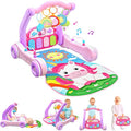 Move2Play, Kick & Play Piano Baby Mat | Grow with Me 4-in-1 | Tummy Time Play Mat, Sit-to-Stand, Musical Activity Gym & Infant Push Walker | for Babies 0-6 & 6-12 Months