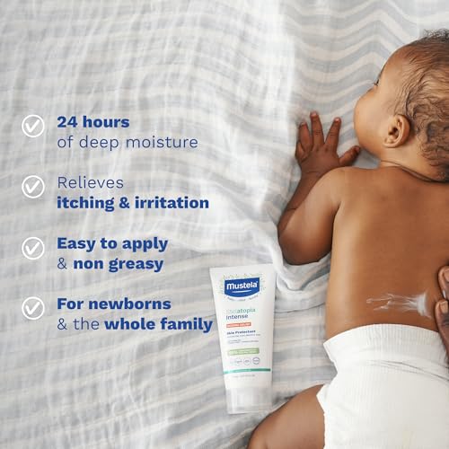 Mustela Eczema Relief Cream Stelatopia Intense - Fragrance-Free Moisturizing Body Lotion with Colloidal Oatmeal - For dry, itchy, irritated skin & flare-ups - Baby, Child & Adult - 5.07 fl. oz.