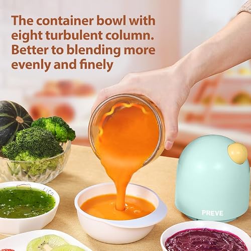 Baby Food Maker Electric, 300ML Baby Food Processor with 150W Motor, Baby Puree Blender, Mini Food Chopper, BPA-Free, Baby Essentials