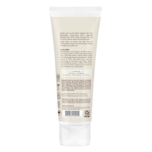 SheaMoisture Baby Lotion 100% Virgin Coconut Oil for Baby Skin Baby Lotion Clear Skin Moisturizer 8 oz