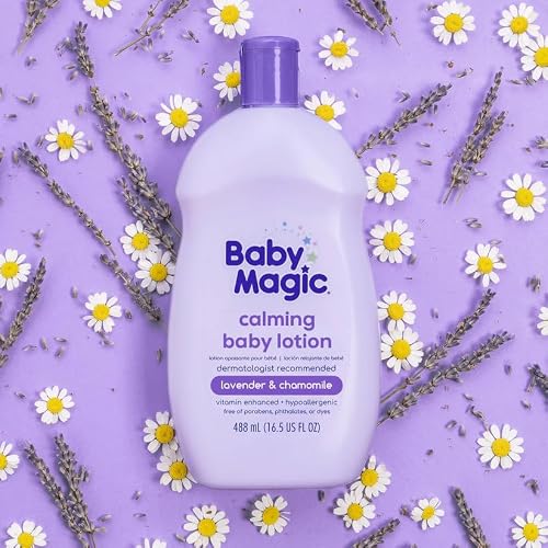 Baby Magic Calming Baby Lotion, Lavender and Chamomile, 16.5 Ounces (Pack of 6)