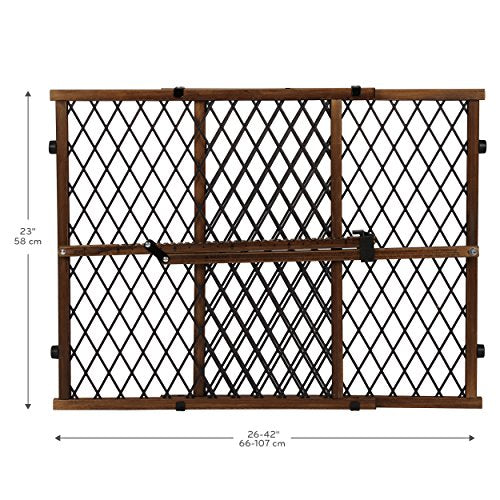 Position & Lock Adjustable Wood Baby Gate (Farmhouse Collection)