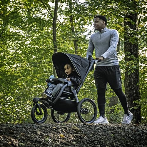 Chicco TRE Jogging Stroller, All-Terrain Stroller, Compatible with Chicco Infant Car Seats (not Included), Baby Travel Gear, Galaxy/Black