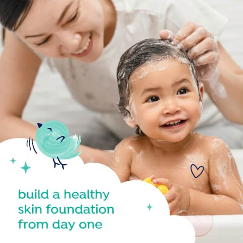 Baby Dove Sensitive Skin Care Baby Wash Fragrance Free Moisture For Baby Bath Time Fragrance Free and Hypoallergenic, Washes Away Bacteria 13 fl oz