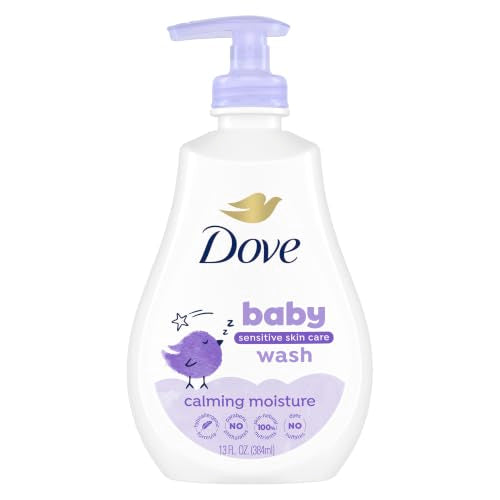 Baby Dove Sensitive Skin Care Baby Wash Calming Moisture For a Calming Baby Bath Wash Hypoallergenic and Tear-Free, Washes Away Bacteria 13 fl oz