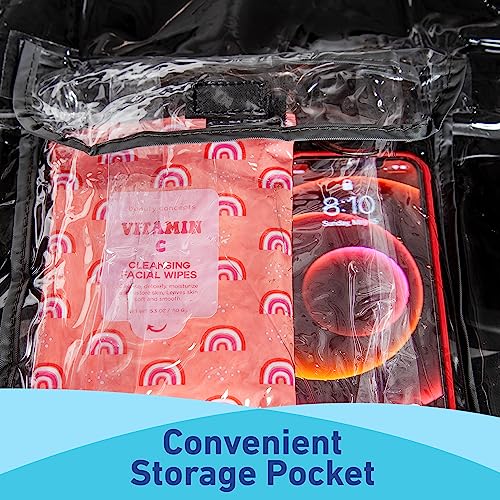 Graco Jogging Stroller Rain Cover – Waterproof Windproof Weather Shield, Universal Fit for Most Jogging Strollers, Ventilated Side Air Holes, Non-Toxic Clear Vinyl, Rain Snow Wind Dust Protection