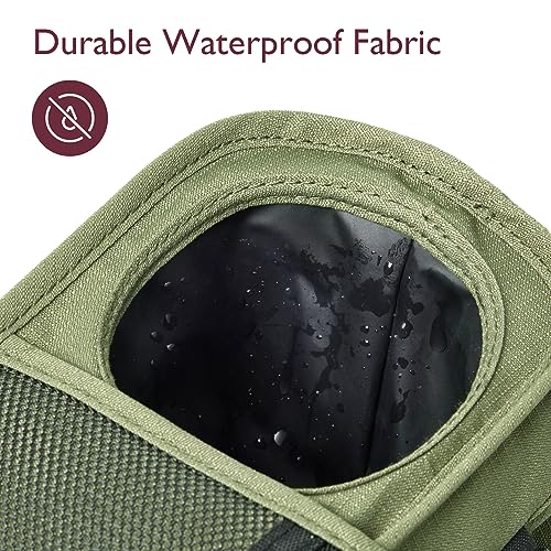 Momcozy Universal Baby Stroller Organizer, 2 Insulated Cup Holder, Detachable Zippered Pocket, Adjustable Shoulder Strap, Large capacity for baby essentials, Compact Design Fits Any Strollers