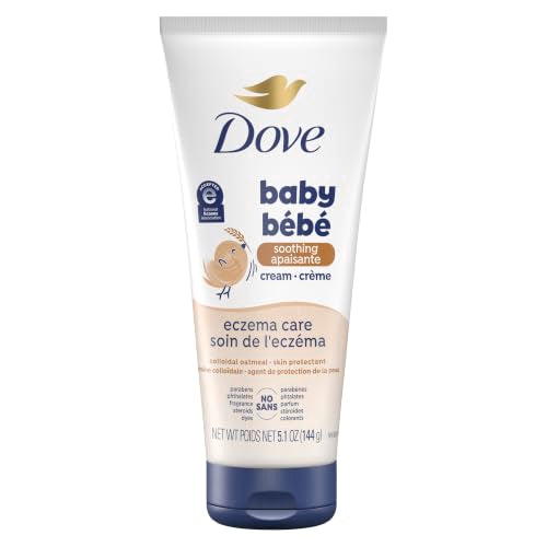 Dove Soothing Cream Eczema Care To Soothe Delicate Baby Skin No Artificial Perfume or Color, Paraben Free, Phthalate Free 5.1 oz