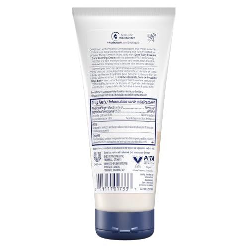 Dove Soothing Cream Eczema Care To Soothe Delicate Baby Skin No Artificial Perfume or Color, Paraben Free, Phthalate Free 5.1 oz