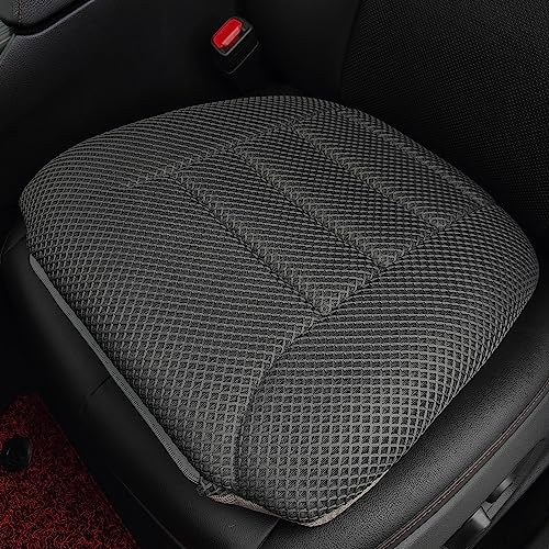 AEROiVi 17.7" L × 16.9" W × 3" H,Car Booster Seat Cushion Raise The Height for Short People Driving, Breathable 3D Air Mesh, 3 Inch Booster Seat, Non-Slip Bottom, Car Seat Pad with Truck,Cars,SUVs