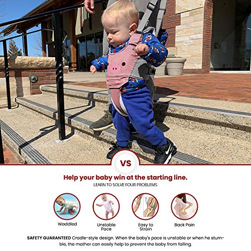 Watolt Baby Walking Harness - Handheld Kids Walker Helper - Toddler Infant Walker Harness Assistant Belt - Child Baby Walk Learning Help Support Assist Trainer Tool - for 7-24 Month Old