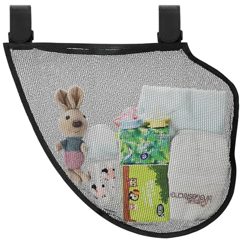 Accmor Universal Stroller Organizer, Side Sling Stroller Organizer, Mesh Cargo Net Stroller Storage Caddy, Stroller Bag Accessories Fits for Uppababy, Nuna, Baby Jogger, Britax, Doona Strollers