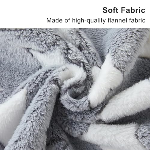 1 Pack 3 Blankets Super Soft Fluffy Premium Fleece Pet Blanket Flannel Paw Printed Throw for Dog Puppy Cat (Small 23x16'', Brown, Pink, White)