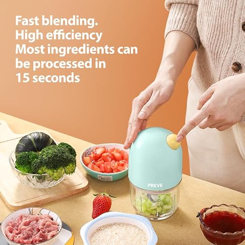 Baby Food Maker Electric, 300ML Baby Food Processor with 150W Motor, Baby Puree Blender, Mini Food Chopper, BPA-Free, Baby Essentials