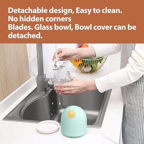 Baby Food Maker Electric, 300ML Baby Food Processor with 150W Motor, Baby Puree Blender, Mini Food Chopper, BPA-Free, Baby Essentials