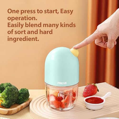 Baby Food Maker Electric, 300ML Baby Food Processor with 150W Motor, Baby Puree Blender, Mini Food Chopper, BPA-Free, Baby Essentials