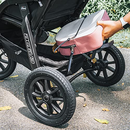 Chicco Activ3 Jogging Stroller Travel System, Activ3 Jogging Stroller with KeyFit 30 Infant Car Seat and Base, Solar/Grey