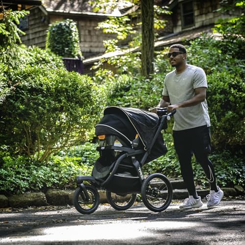 Chicco TRE Jogging Stroller, All-Terrain Stroller, Compatible with Chicco Infant Car Seats (not Included), Baby Travel Gear, Galaxy/Black